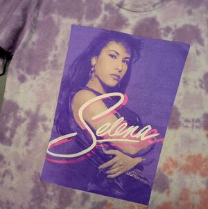 Selena Quintanilla Official Long Sleeve, Graphic Tye Dye Shirt Sz Large.